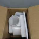 10 Inch Ultra Quiet Bathroom Exhaust Fan with Light, Ceiling Vent Fan with LED Light & Remote Control, 120 CFM Energy Efficient, 8.3x8.3 Inch Mounting Size, Easy Install