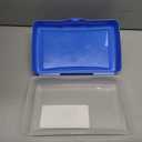 Storex Pencil Case, 8.38 x 5.63 x 2.5 Inches, Opaque Blue, Box of 12 (61623A12C)