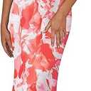 Women's 2025 Summer Floral Spaghetti Strap Maxi Dress Stretch Sexy Bodycon Dress Backless Slip Long Dresses, Size: M