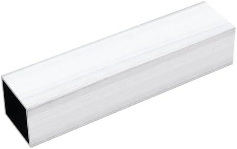 uxcell 1 3/4" 6063 Square Aluminum Tube, 45mm x 45mm x 2mm Thickness 204mm/8" Aluminum Industrial Straight Tube, Seamless Metal Tubing for Construction DIY Home Furniture