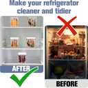 Havawish 4 Pcs Ice Storage Bin for Freezer with Lid and Flexible Scoop Set Plastic Ice Container with Lid Handle for Home Office Fridge Storage (12.4 x 3.94 x 3.94 Inches,Clear)