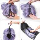 6-Pack Hair Extension Holder - Wig Storage Bags with Hanger for Multiple Wigs, Dust-proof, Ideal for Hair Extensions & Accessories