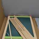 Easel for Kids,Adjustable Wooden Kids Art Easel with Paper Roll,Double-Sided Magnetic Toddler Easels,Dry Erase Whiteboard and Chalk Board,Toys for 3 4 5 6 7 8 9 10 Year Old Girl Boy Gift (Green)