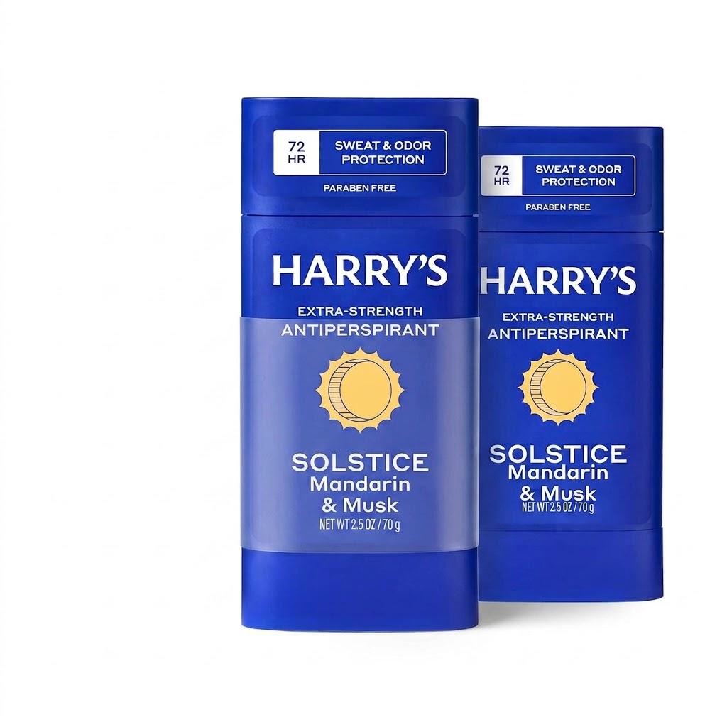 Harry's Extra-Strength Antiperspirant Deodorant for Men - Solstice - (2 Pack) 2.5 oz - 72-Hour Sweat and Odor Protection