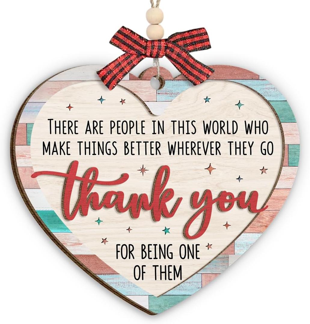 Thank You Ornament for Christmas Tree Decorations, Thank You Christmas Ornaments 2025, Appreciation Gifts for Women and Men, Retirement, Farewell