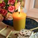 Natural Beeswax Votive Candles Set-12 Pack Votives for Home Room Decor Party Wedding Spa