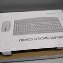 Wireless Keyboard and Mouse Combo - Full-Sized Ergonomic Keyboard with Wrist Rest, Phone Holder, Sleep Mode, Silent 2.4GHz Cordless Keyboard Mouse Combo for Computer, Laptop, PC, Mac, Windows -Trueque (1 PACK, Black)