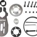 vanpro DIY Electric Skateboard Brushless Motor Mount Bracket /80MM 90MM 97MM 100MM Pulley Wheel KIT Belt 5M (Square trucks/5065 motor/belt width 10MM)