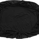 Unomor Elastic Polyester Square Tablecloth Vintage Table Covers Black Outdoor Indoor