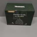 YAUNGEL 2 Pcs Pine Cone Candles Flameless with Remote Timer, Real Wax Christmas Battery Operated Pine Cone Candles, 3D Wick Battery Candle Flickering for Christmas Thanksgiving Day Holiday Home Decor