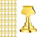 Urban Deco 36 Pieces Table Card Holder Place Card Holders 1.7 inches Gold Steel Card Holders for Photos, Food Signs, Memo Notes, Weddings, Restaurants, Birthdays(Gold 36PK)