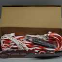 Biswing Christmas Outdoor Candy Cane Lights, 12 Pcs Christmas Pathway Markers with 72 Count Warm White Lights, Connectable for Indoor Outdoor Holiday Walkway Patio Garden Ornament