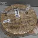 12 in Round Woven Placemats Plate Chargers Set of 10, Rattan Wicker Table Mats for Dinner Plates, Boho Farmhouse Rustic Place Mats for Dining Table Decor (Natural Color)