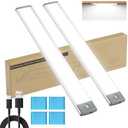 LEPOTEC 2 Pack Under Cabinet Lighting,54 LED Motion Sensor Light Indoor,2500mah Rechargeable Under Counter Lights Wireless,Magnetic Battery Operated Closet Night Lights for Kitchen,Bedroom,Stairway