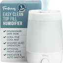 Fontaines Luxury Top-Fill Cool Mist Humidifier - 360 Ultra-Fine Spray, Whisper-Quiet Operation, Dishwasher-Safe Tank, Nightlight & Auto Shut-Off, Easy to Clean for Home, Bedroom, Baby Nursery