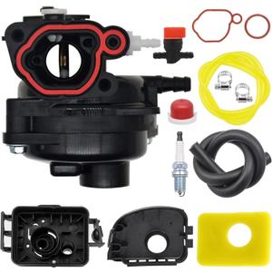 799583 593261 Carburetor Kits for B&S 595656 591979 591160 08P500 08P502 09P602 09P702 300E 550EX 450E 500E Series Lawnmower Engines with 799579 Filter 595660 Cover
