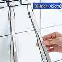 JETKONG 18 Inch (45cm) Extra Long Barbecue Tongs, Heavy Duty Giant Tweezer Tongs for Grilling and BBQ, Set of 2 (Point Tips)