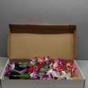 WdtPro Solar Lights Outdoor Waterproof Clearance, 8 Pack RGB Solar Garden Lights with 32 Enlarged Blooming Lily Flowers, 7 Color Changing Solar Lights for Outside Yard, Patio, Decor, Gifts