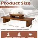 Meditation Altar Table Solid Wood, Wooden Puja Table for Relaxation and Prayer, Low Meditation Tables, Japanese Floor Table, Small Coffee & Tea Table for Home, Office, Studio