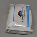 Magic Bed Skirt King Size 16 Inch Drop 100% Cotton Blend No Mattress Lifter Wrap Around Bed Skirt with Pleated Split Corners - Color White