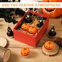 2 x 12pcs Halloween Candles, 6 Halloween Pumpkin Candles & 6 Halloween Witch Candle Tabletop Candle Decor Thanksgiving Candles Funny Spooky Candles for Home Halloween Decor