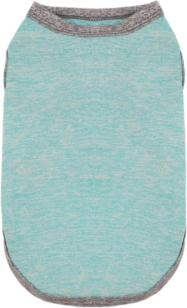 Summer Pure Pet Shirt Soft Doggy Vest Cat Bottoming T Shirts for Small Dogs(Green,X-Large)