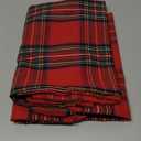 AQOTHES Pack of 2 Christmas Plaid Decorative Throw Pillow Covers Scottish Tartan Cushion Case for Farmhouse Home Holiday Decor Red and Green, 18 x 18 Inches