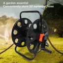 Hose Reel Cart for Garden Lawn, Hold Up to 164ft. of 1/2in Hose, Portable Outdoor Floor Stable Water Pipe Holder Freestanding, Garden Hose Reel for Outside, Irrigation