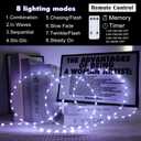 50Ft 600 LED Rope Lights Outdoor, White Flexible Tube Light Waterproof Plug in 8 Modes Timer Memory, Permanent String Lights for Tree,Pool, Bedroom, Fence, Garden, Indoor, Outside Decorations
