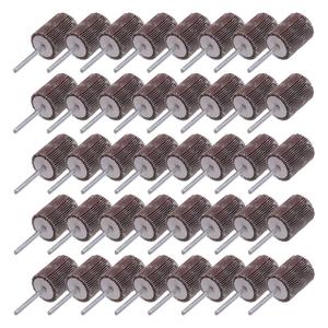 40 Pcs 1/8 Shank Flap Wheels Set, 10pcs of Each 60/80/120/240 Grits Abrasive Sandpaper Flap Sanding Wheel Grinding Head Rotary Tool for Grinding and Polishing