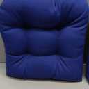 Arden Indoor/Outdoor Rocking Chair Or Wicker Chair Cushion, 2-Pack, 20 x 18, Water Repellent, Rain Proof, Fade Resistant Cushion for Rocking Or Rounded Back Chair Cobalt Blue Texture