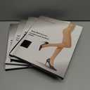 4 x WAKUNA 20D Black Sheer Tights for women-2 Pairs sheertex Pantyhose with Reinforced Toes (Medium)