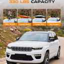 330 LBS Lockable Roof Rack Cross Bars Fit for Jeep Grand Cherokee L 2021-2026 & Grand Cherokee WL 2022-2025 2026, Aluminum Crossbars, Rooftop Luggage Cargo Carrier Accessories for Kayak Bike