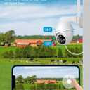 4G LTE Cellular Solar Security Camera Wireless Outdoor, 2K No WiFi Solar Powered Camera Built-in SIM Card, 2-Way Talk Cameras for Home Security with Night Vision, PIR Motion Detection, Spotlights