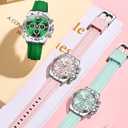 OLEVS Women Watch Fashion Rose Gold Diamond Analog Quartz Female Watches for Women Luxury Dress Ladies Stainless Steel Waterproof Date Wristwatches
