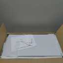 5 Pcs PVC Wire Rack Covers for Removable Closet Decoration, Wire Rack Covers Pantry Shelves Suitable for Bathroom Kitchen Shelving Organization- 24 x 12 Inch(White)