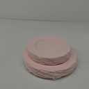 WDF 60pcs Pink Plastic Plates - Baroque Pink Disposable Plates Including 30 Pink Dinner Plates 10.25inch, 30 Pink Dessert Plates 7.5inch for Upscale Wedding &Parties