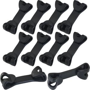 LUORNG 10PCS Double Ended Hook Buckle Rope Clip Backpack Stabilizer Hook POM Hook Luggage Accessory 63mm Chest Clip for Sports Drawstring Backpacks for Outdoor Use Luggage Accessories