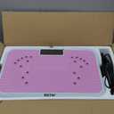 Shake Plate Vibration Exercise Machine for Lymphatic Drainage Massager & Weight Loss, 400 lbs Capacity Whole Body Vibrating Plate Workout for Women and Men (Baby Pink)