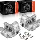 A-Premium Disc Brake Calipers Assembly with Bracket Compatible with Chevrolet Malibu 2014-2015 2.0L only - Rear Driver and Passenger Side, 2-PC Set