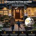 Outdoor Porch Light Motion Sensor Outdoor Wall Lights Exterior Motion Sensor Light, Lantern Cage Coach Carriage Light with Water Ripple Glass for Front Door Garage Patio