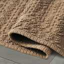 French Connection Nellore Bathroom Rugs, Woven and Beaded Bathroom Mats, Durable Bath Rugs, Thick Bath Mats for Bathroom and Shower Rugs, 26" x 49", Taupe