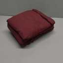 JSD Burgundy Duvet Cover Set Queen Size, 3 Piece Duvet Cover with Pillow Shams, Soft Brushed Microfiber Zipper Closure, Comforter Not Included
