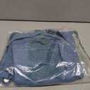 Maternity Overalls Bib Straight Leg Ankle Length Maternity Denim Overalls for Pregnant Woman (Blue, M)