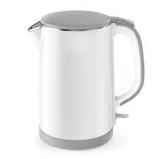 MIROCO Electric Kettle, miroco 1.5L Double Wall 100% Stainless Steel BPA-Free Cool Touch Tea Kettle, White