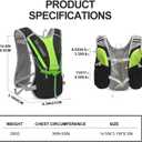 Hydration Pack Backpack, IX INOXTO Running Hydration Vest with 1.5L ( 50 oz) Water Bladder for Men Women, Lightweight Water Backpack for Hiking Cycling Climbing Camping