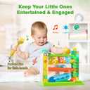 Musical Baby Toys for 1 Year Old Boy Gifts, 1st Birthday Gift First Present for One Yr, Pound A Ball Development Toy for 9-12-18 Months, Interactive Learning Toddler Toys for 1 Year Old Boys Girls (Green, Yellow, Orange)