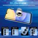 4 x [4+3 Pack Screen Protector Compatible with Galaxy A15 5G, 4 Tempered Glass with 3 Camera Lens Protectors, High Clarity, Anti-Shatter, Bubble Free