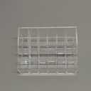 Lipstick Organizer,Small Clear Plastic Compact Lip Gloss Chapstick Perfume Sample Mascara Holder with 24 Slots