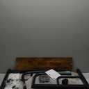 Laptop Desk Adjustable Desk Small Standing Desk Home Office Desks for Small Spaces Portable Desks Table for Bedrooms,Mobile Rolling Computer Work Desks on Wheels (Rustic)